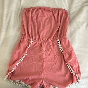 bubble gum pink romper
